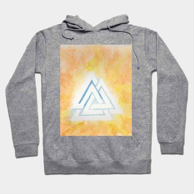 Valknut Hoodie by lindaursin